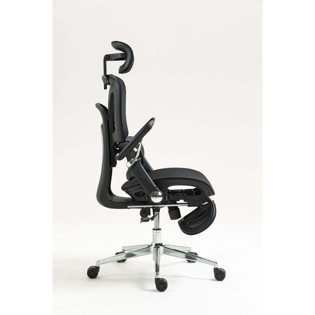 Silla de Oficina Activejet YK848 BK Negro Plateado 1 Pieza