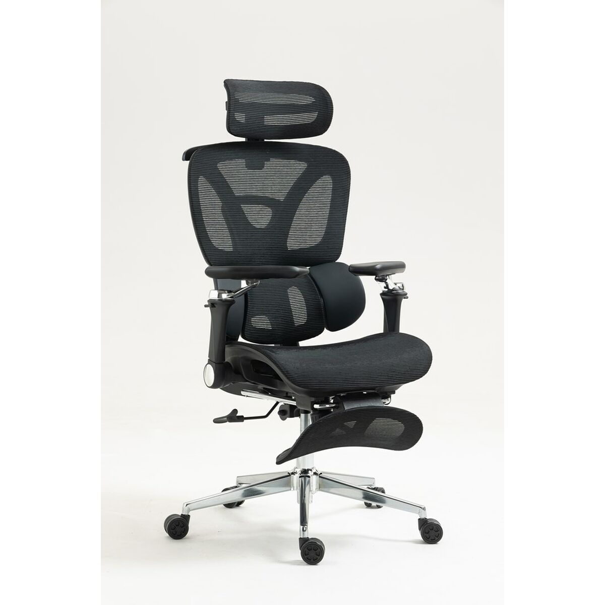 Silla de Oficina Activejet YK848 BK Negro Plateado 1 Pieza