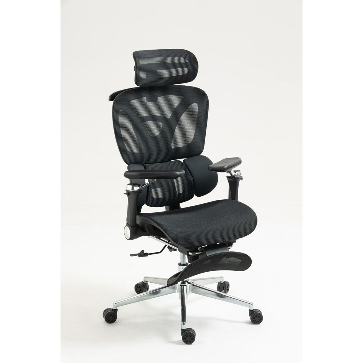 Silla de Oficina Activejet YK848 BK Negro Plateado 1 Pieza