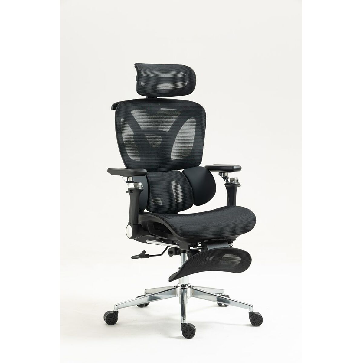 Silla de Oficina Activejet YK848 BK Negro Plateado 1 Pieza