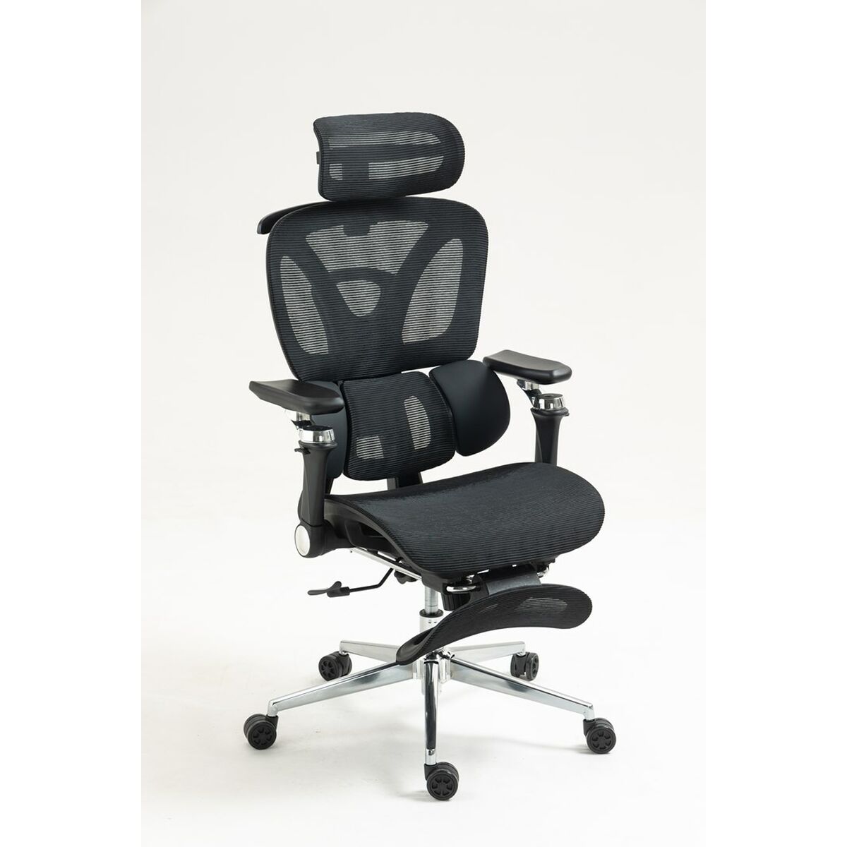 Silla de Oficina Activejet YK848 BK Negro Plateado 1 Pieza
