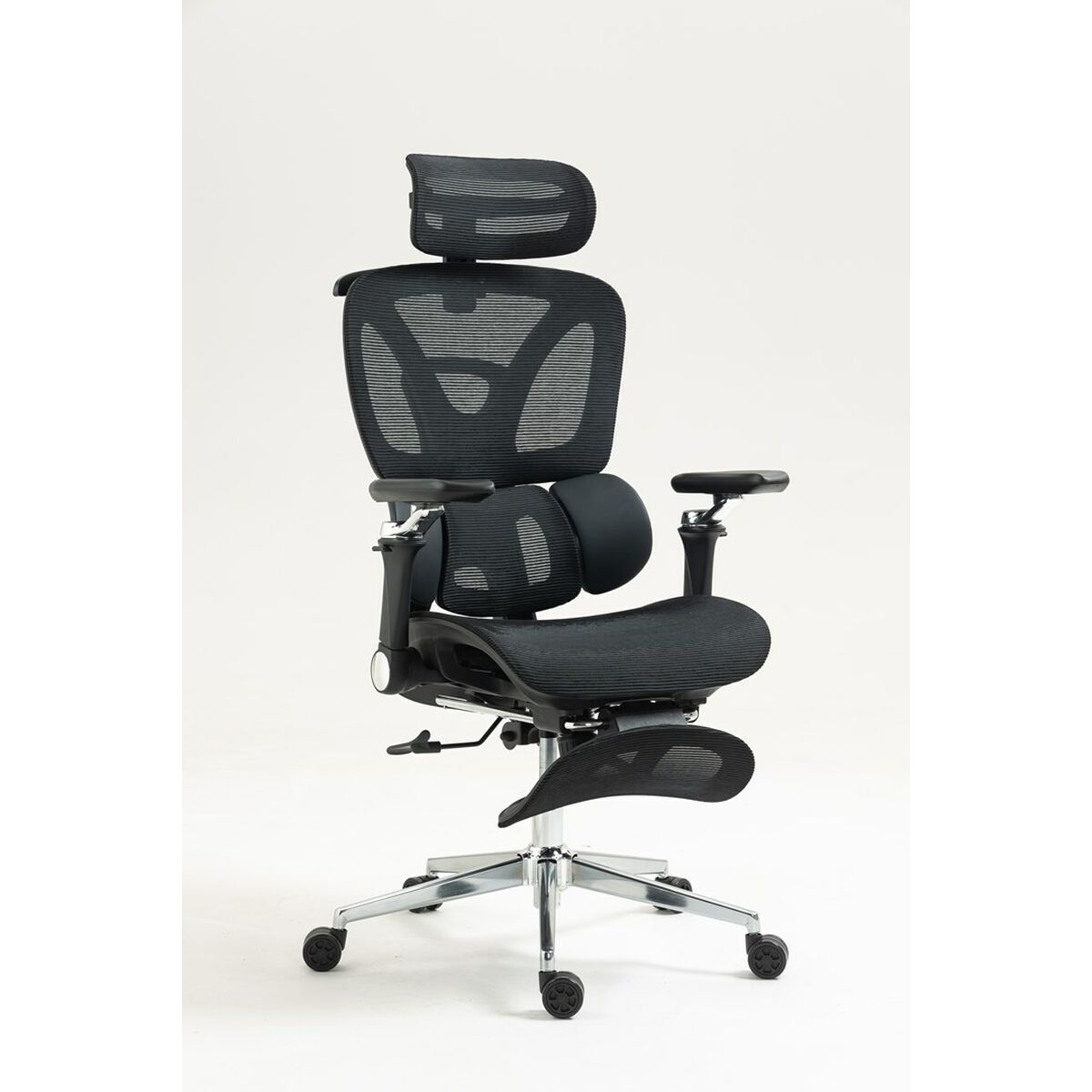 Silla de Oficina Activejet YK848 BK Negro Plateado 1 Pieza