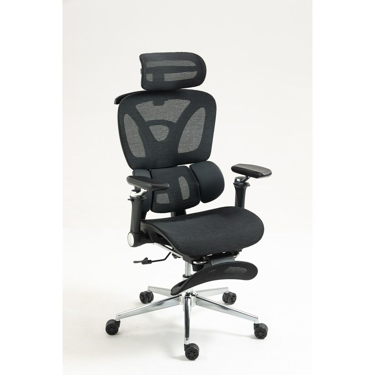 Silla de Oficina Activejet YK848 BK Negro Plateado 1 Pieza