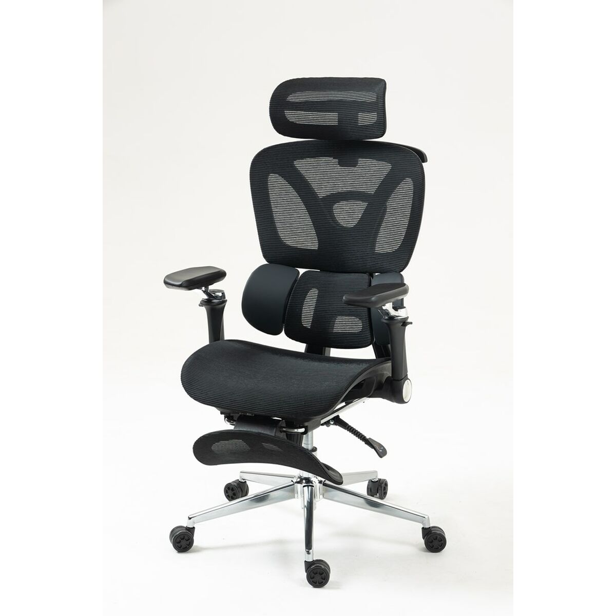 Silla de Oficina Activejet YK848 BK Negro Plateado 1 Pieza