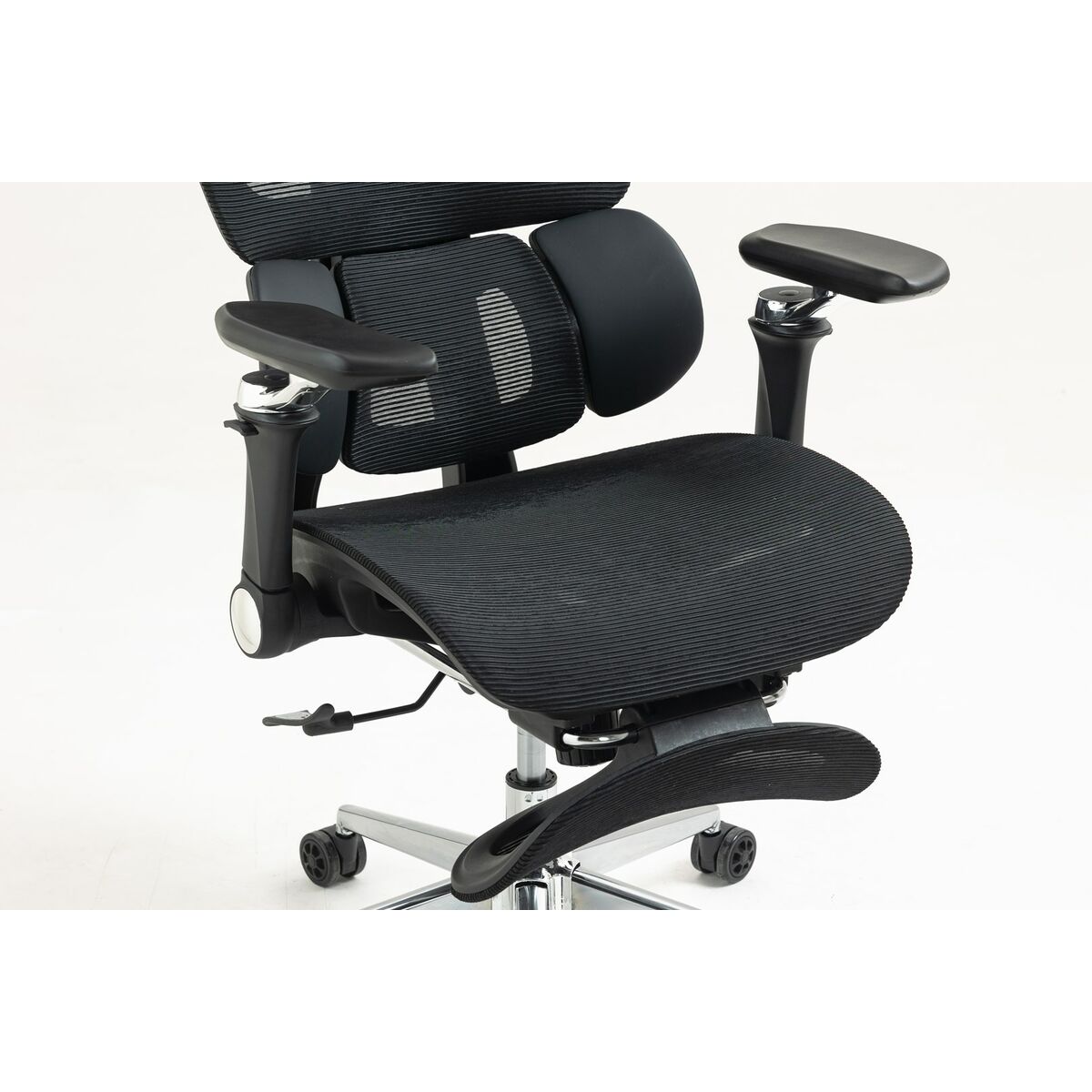 Silla de Oficina Activejet YK848 BK Negro Plateado 1 Pieza