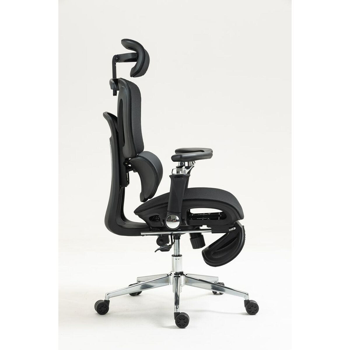 Silla de Oficina Activejet YK848 BK Negro Plateado 1 Pieza