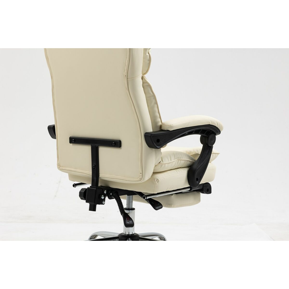 Silla de Oficina Activejet YK7416 BE Negro Beige Plateado