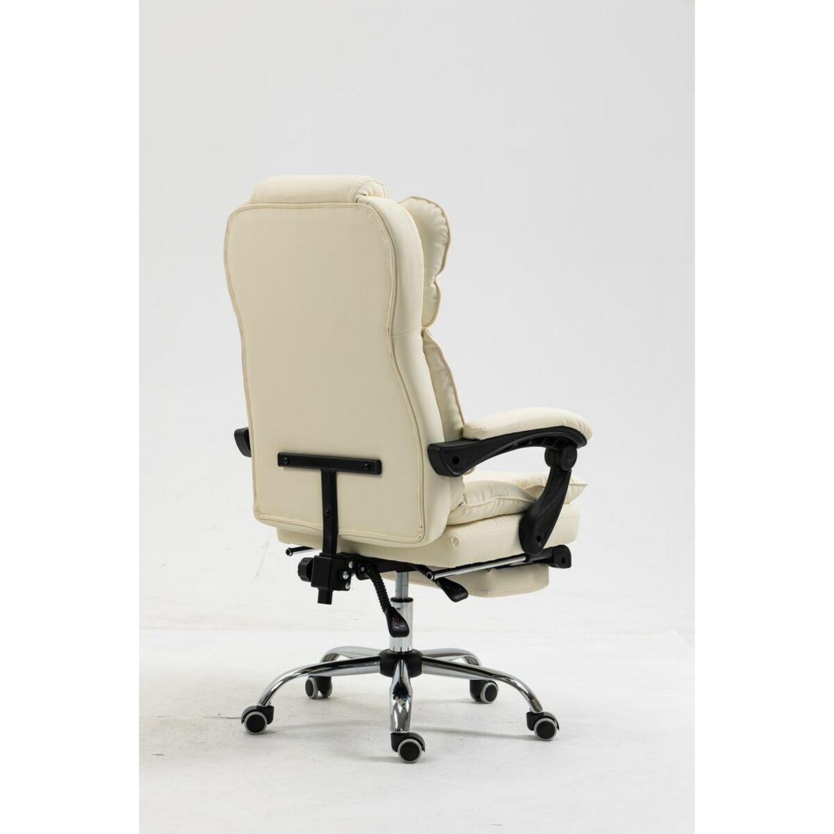Silla de Oficina Activejet YK7416 BE Negro Beige Plateado