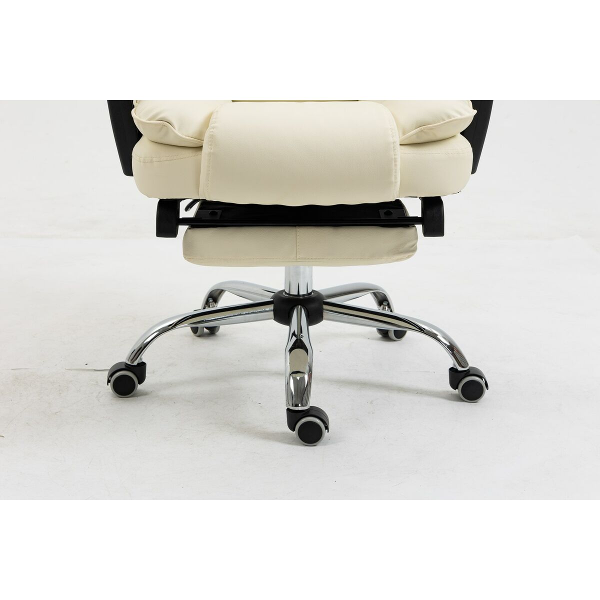 Silla de Oficina Activejet YK7416 BE Negro Beige Plateado