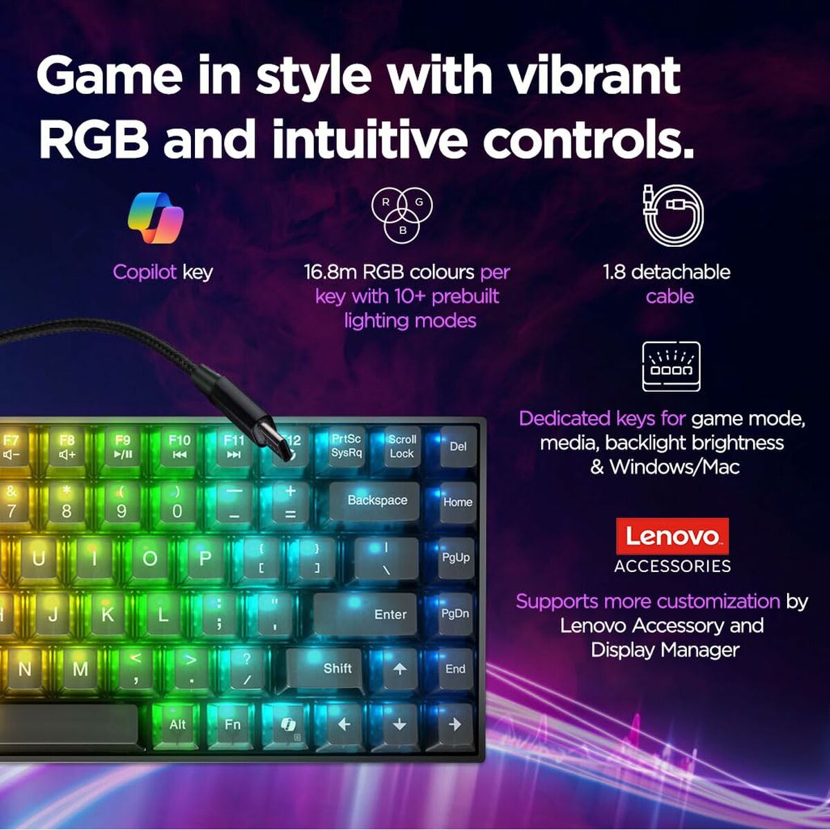 Teclado Lenovo Legion K510 Mini Pro GY41P808600 QWERTY