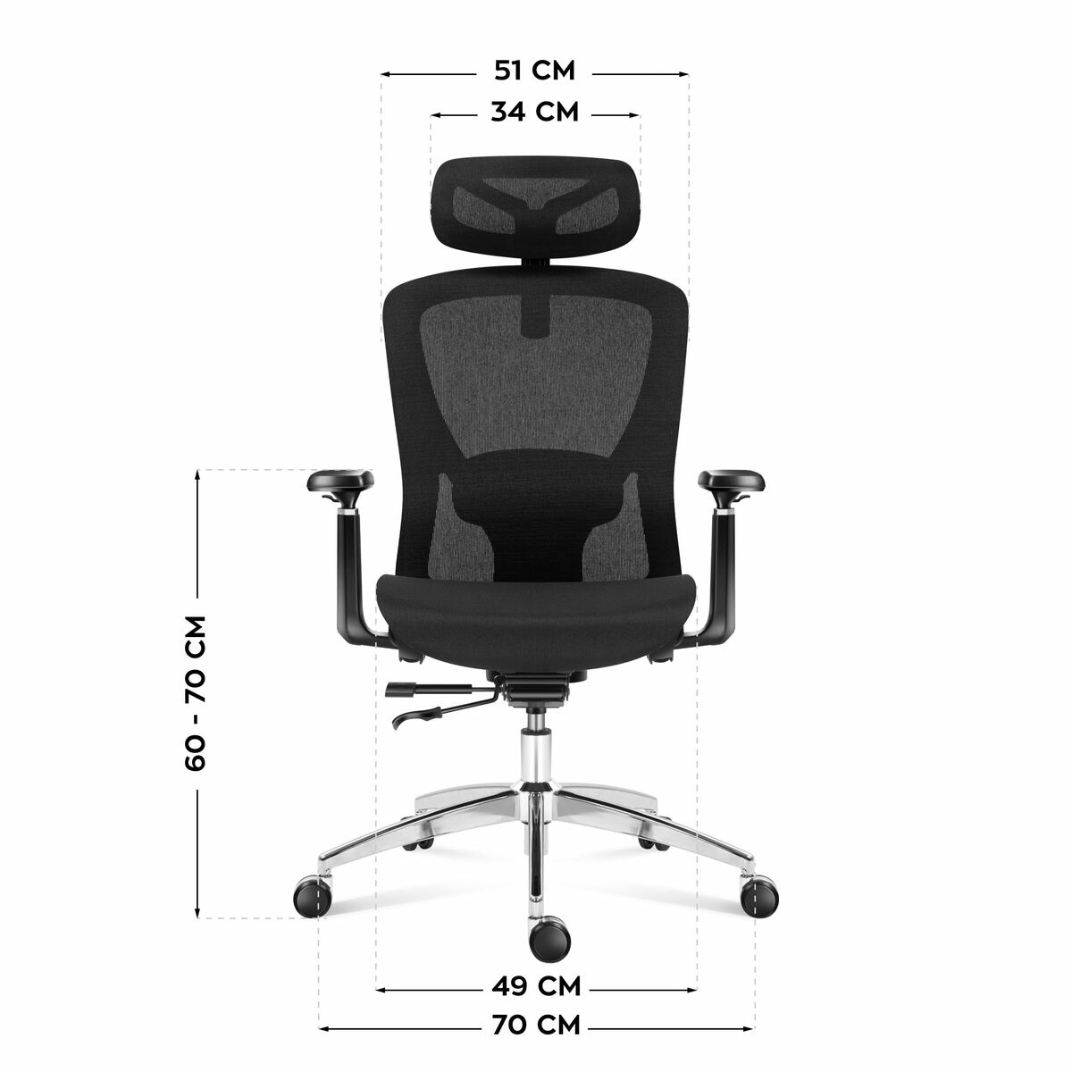 Silla de Oficina Mark Adler MA-EXPERT 5.3 BLACK MESH Negro