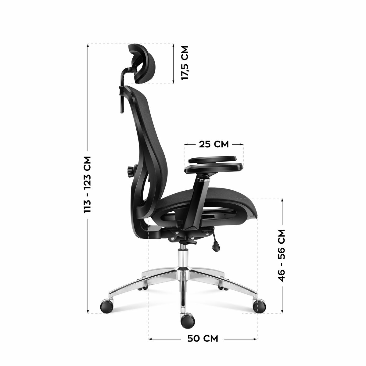 Silla de Oficina Mark Adler MA-EXPERT 5.3 BLACK MESH Negro