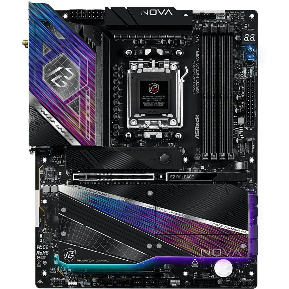 Placa Base ASRock X870 NOVA WIFI AMD AM5 AMD X870