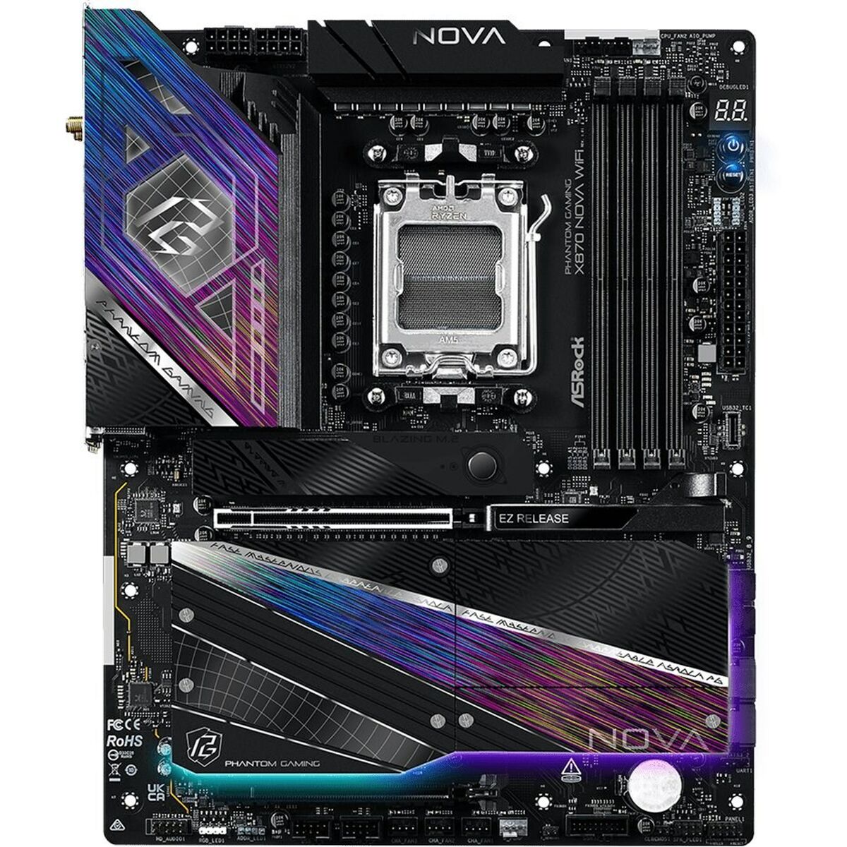 Placa Base ASRock X870 NOVA WIFI AMD AM5 AMD X870