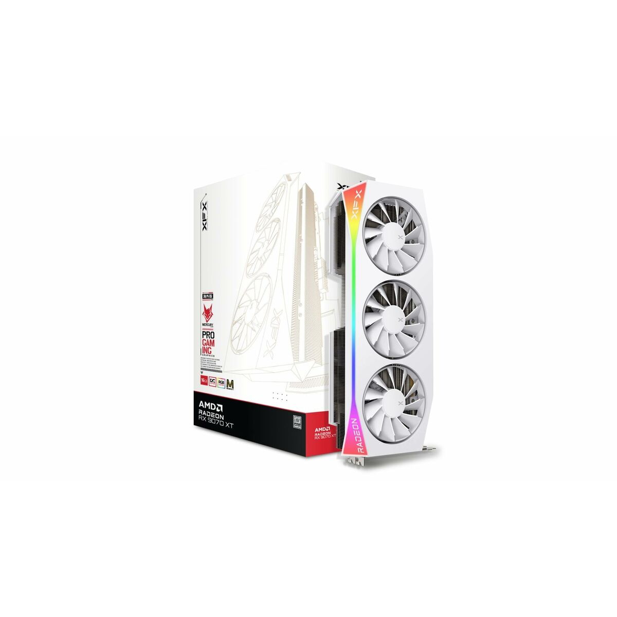 Tarjeta Gráfica XFX RX-97TMARGW9 radeon rx 9070 xt 16 GB GDDR6
