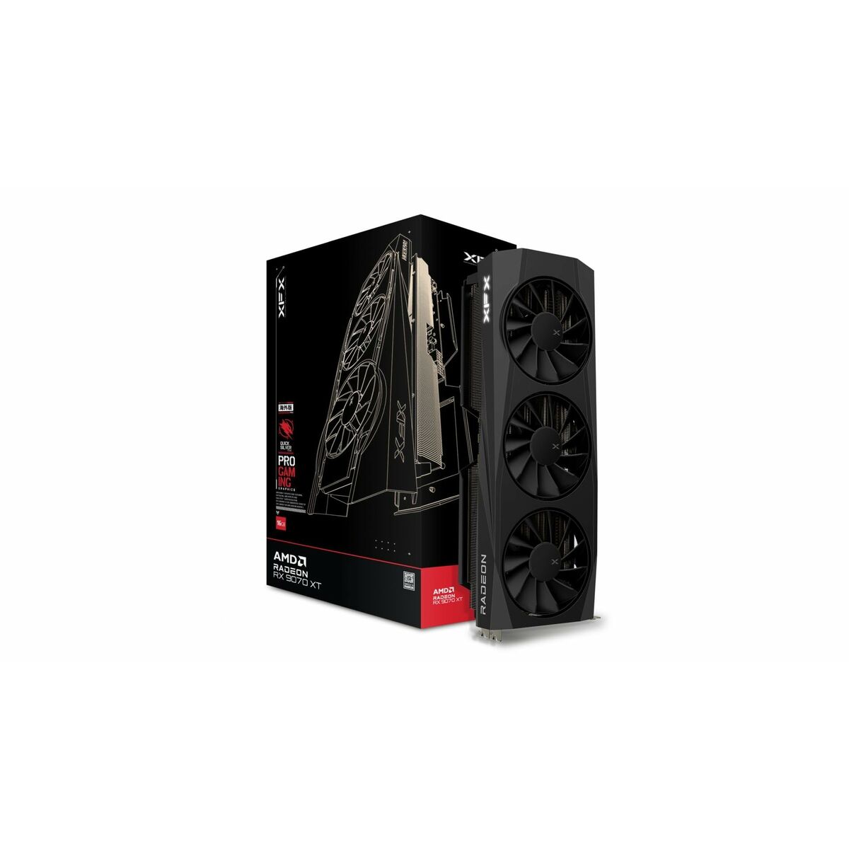 Tarjeta Gráfica XFX RX-97TQICKB9 radeon rx 9070 xt 16 GB GDDR6