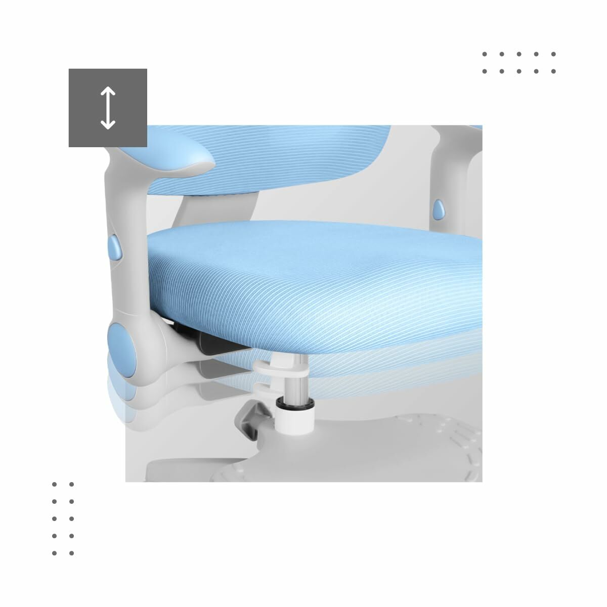 Silla de Oficina Mark Adler MA-JUNIOR 5.0 BLUE Azul