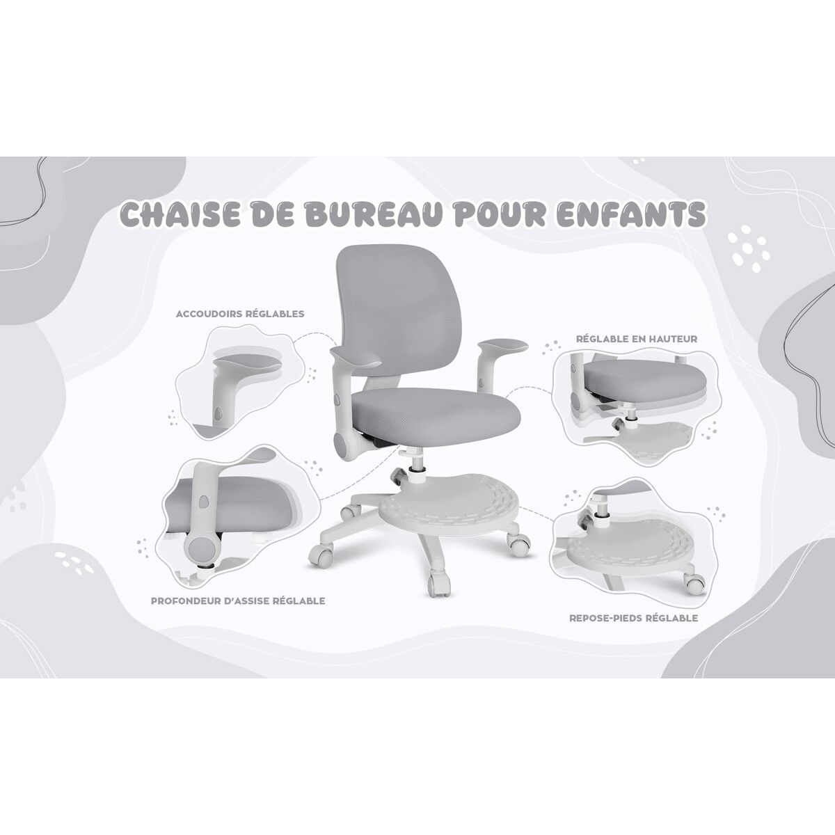 Silla de Oficina Mark Adler MA-JUNIOR 5.0 GREY Gris