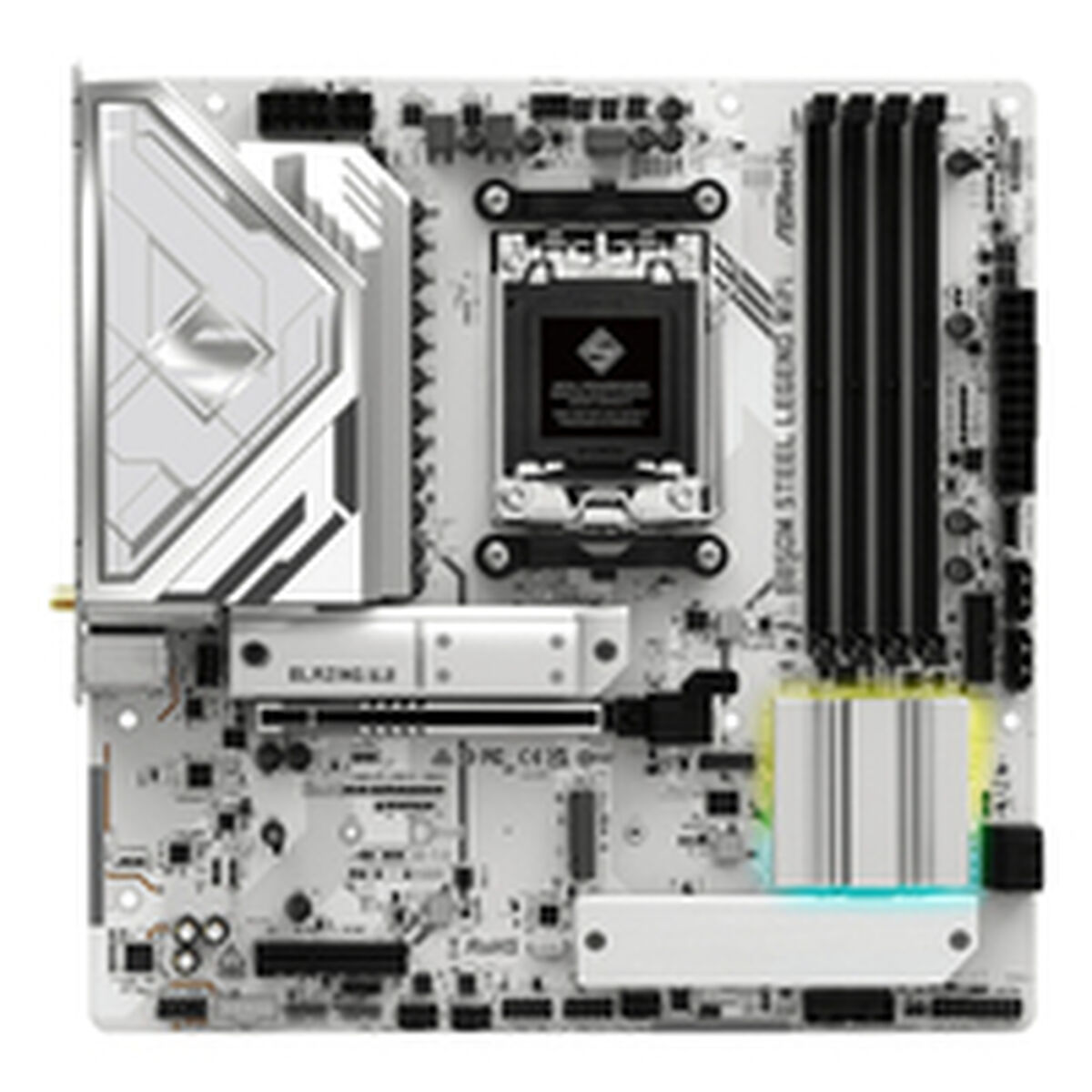 Placa Base ASRock B850M Steel Legend WiFi Intel Wi-Fi 6 AMD AM5 AMD B850