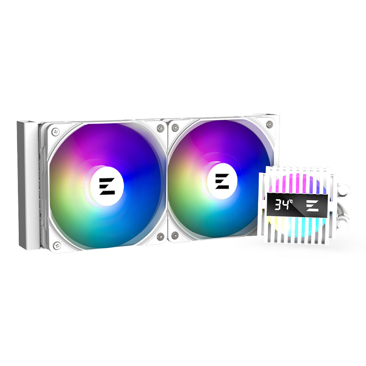 Ventilador de Caja Zalman ALPHA2 A24 WHITE Ø 12 cm