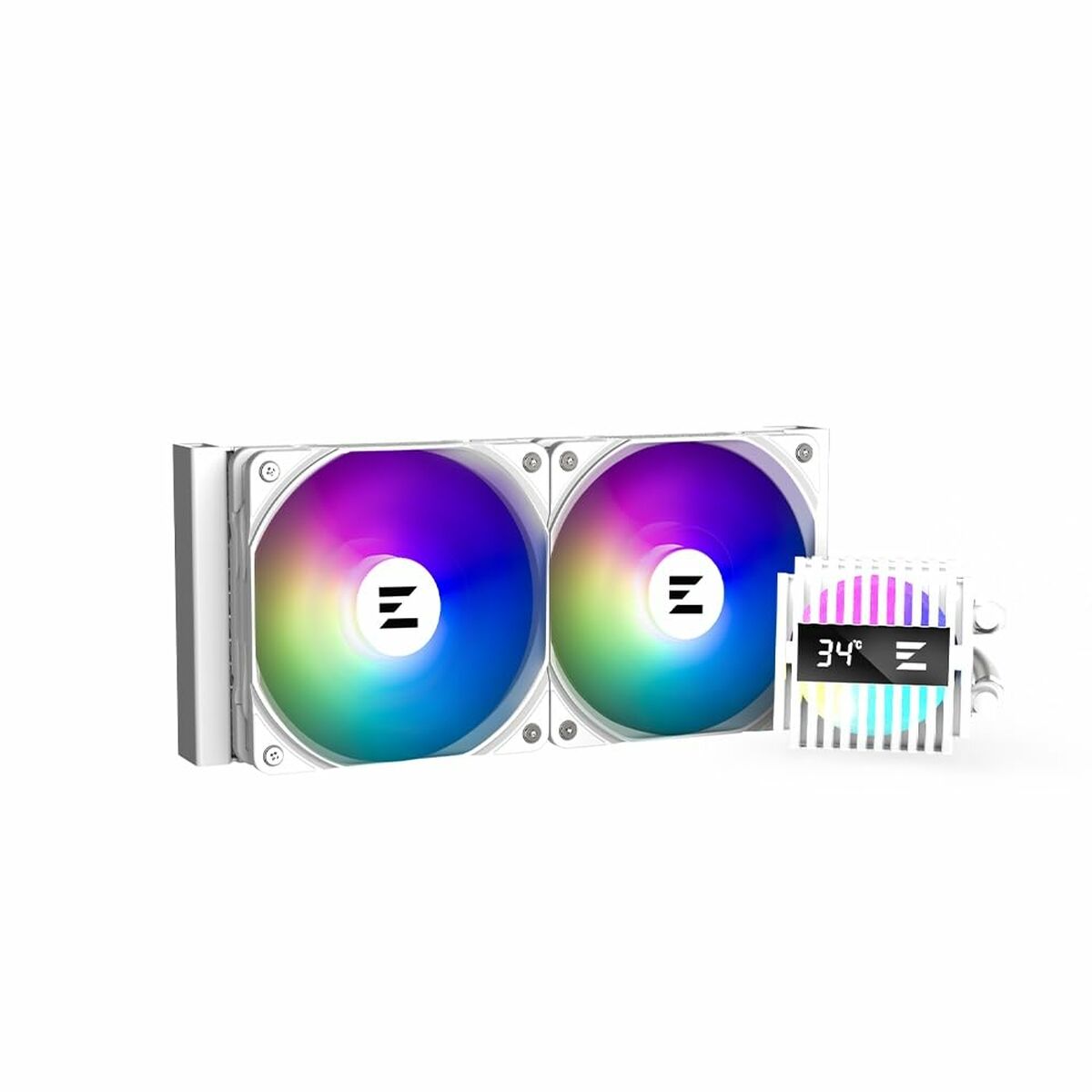 Ventilador de Caja Zalman ALPHA2 A24 WHITE Ø 12 cm