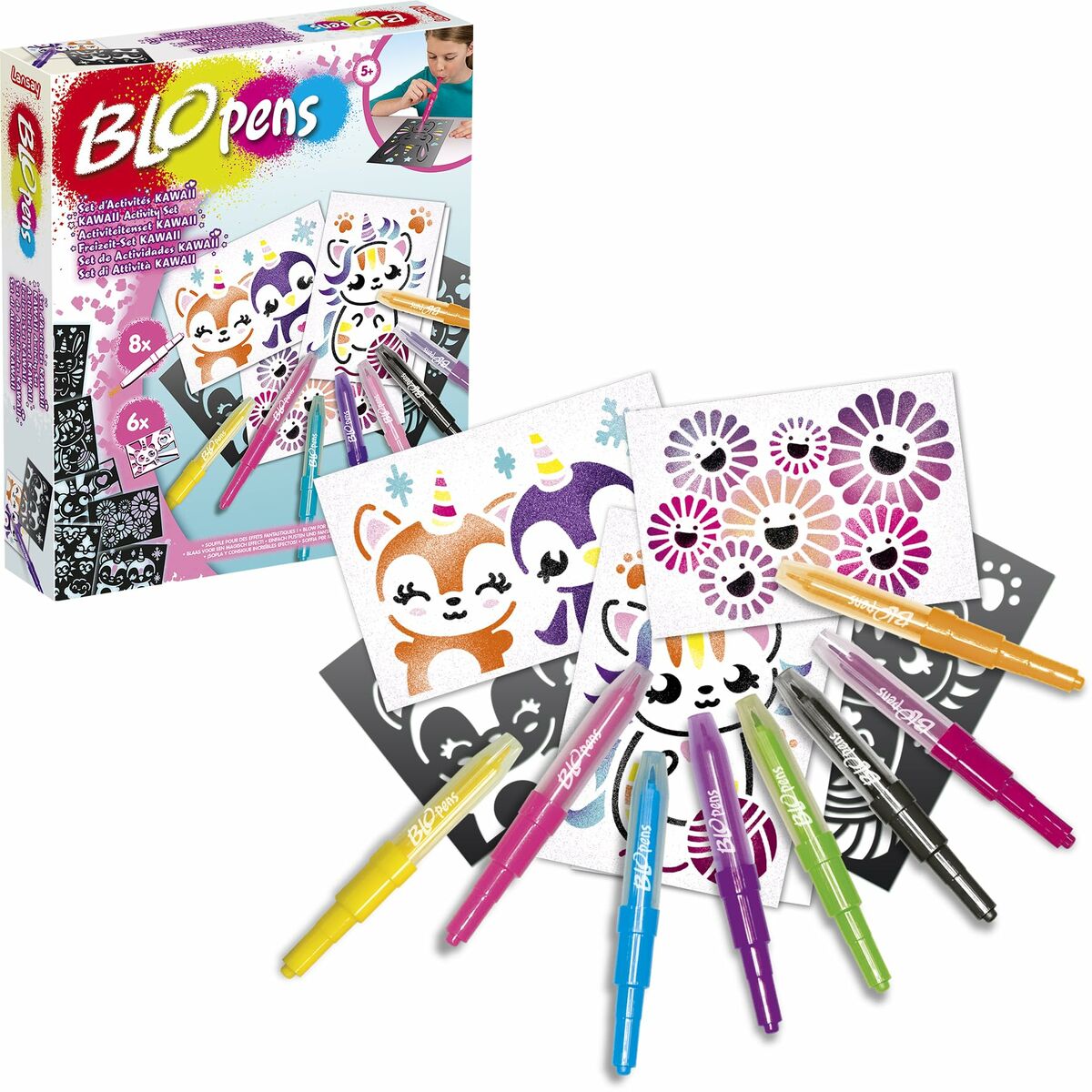 Caja de Actividades para Colorear Lansay BLOPENS KAWAII Multicolor