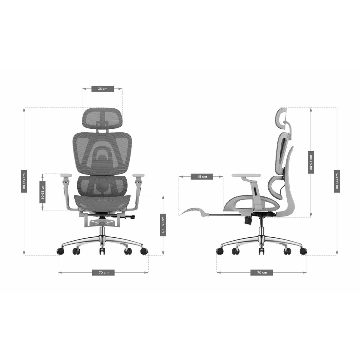 Silla de Oficina Mark Adler MA-EXPERT 7.9 GREY Gris