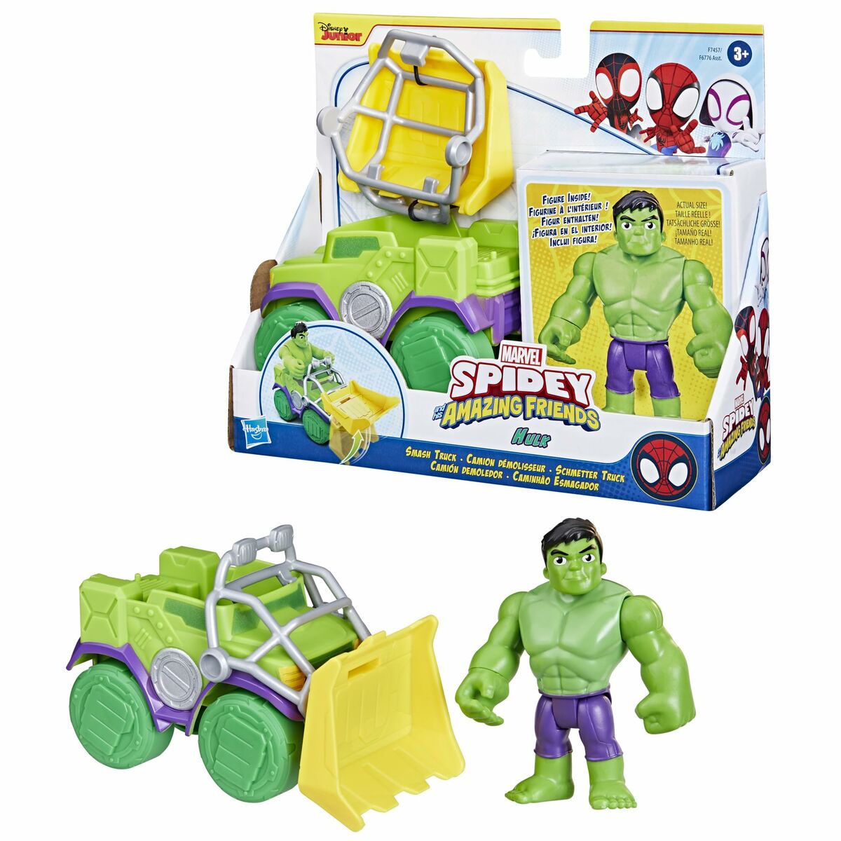 Playset Hasbro Spidey Amazing Friends Hulk Verde