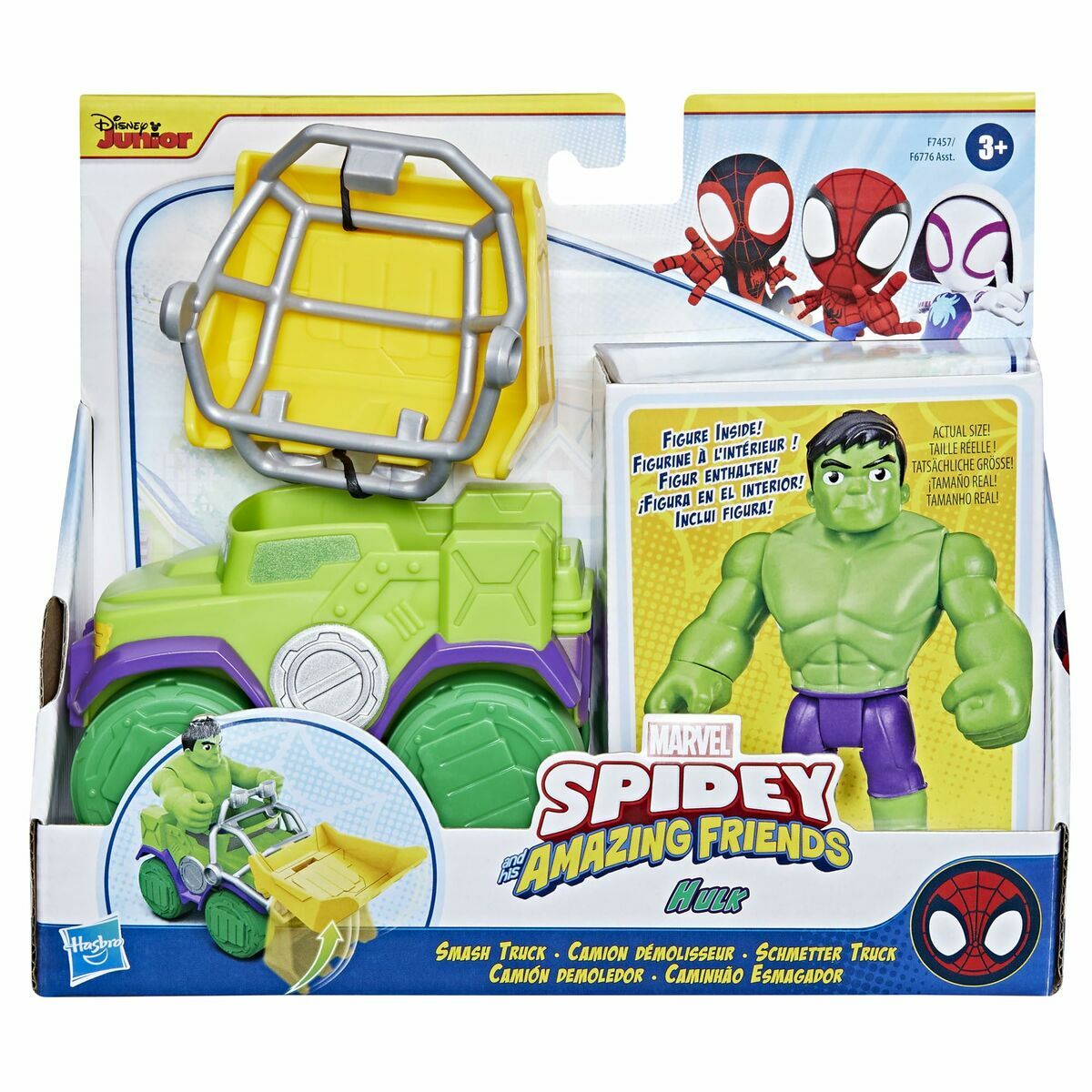 Playset Hasbro Spidey Amazing Friends Hulk Verde