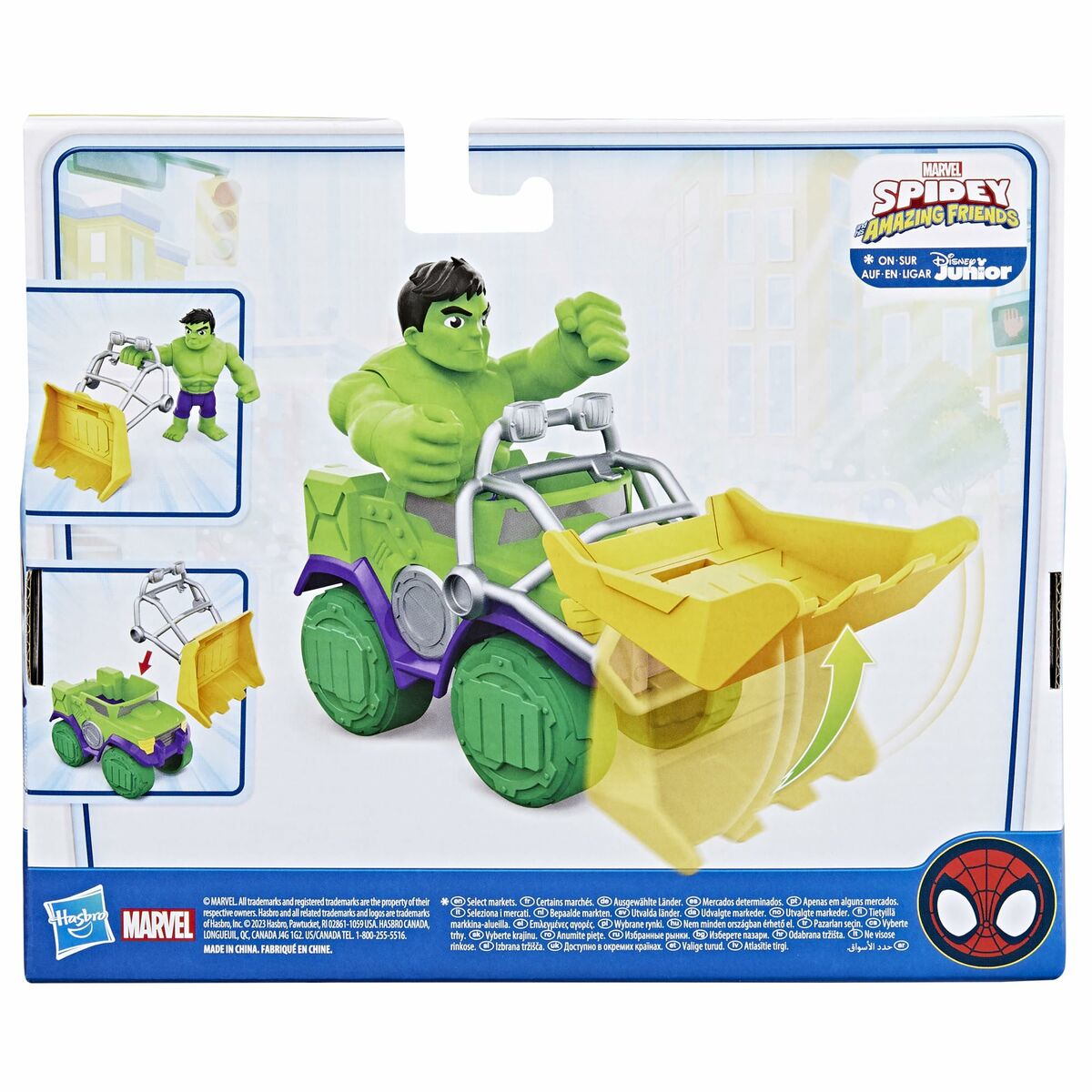 Playset Hasbro Spidey Amazing Friends Hulk Verde