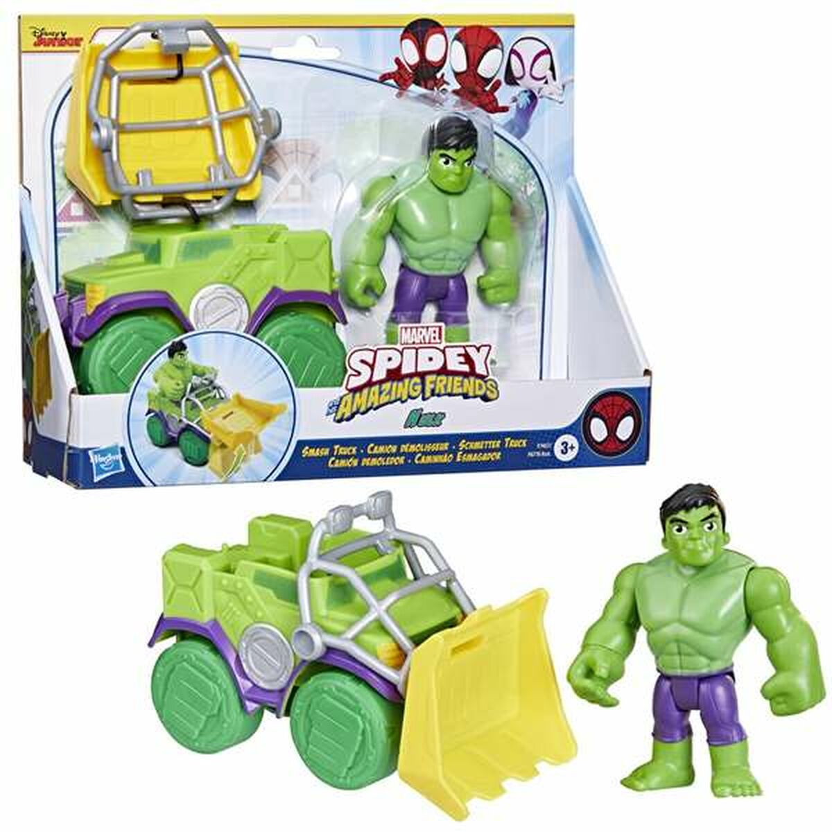 Playset Hasbro Spidey Amazing Friends Hulk Verde
