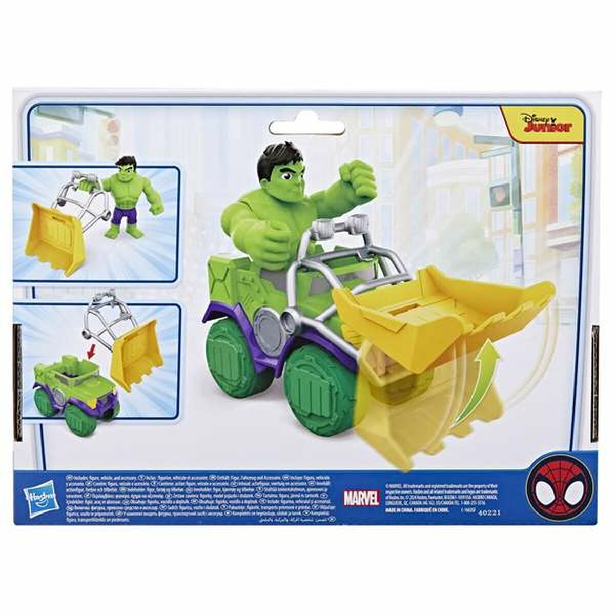 Playset Hasbro Spidey Amazing Friends Hulk Verde