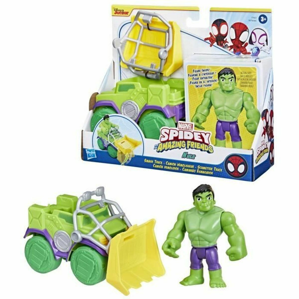 Playset Hasbro Spidey Amazing Friends Hulk Verde
