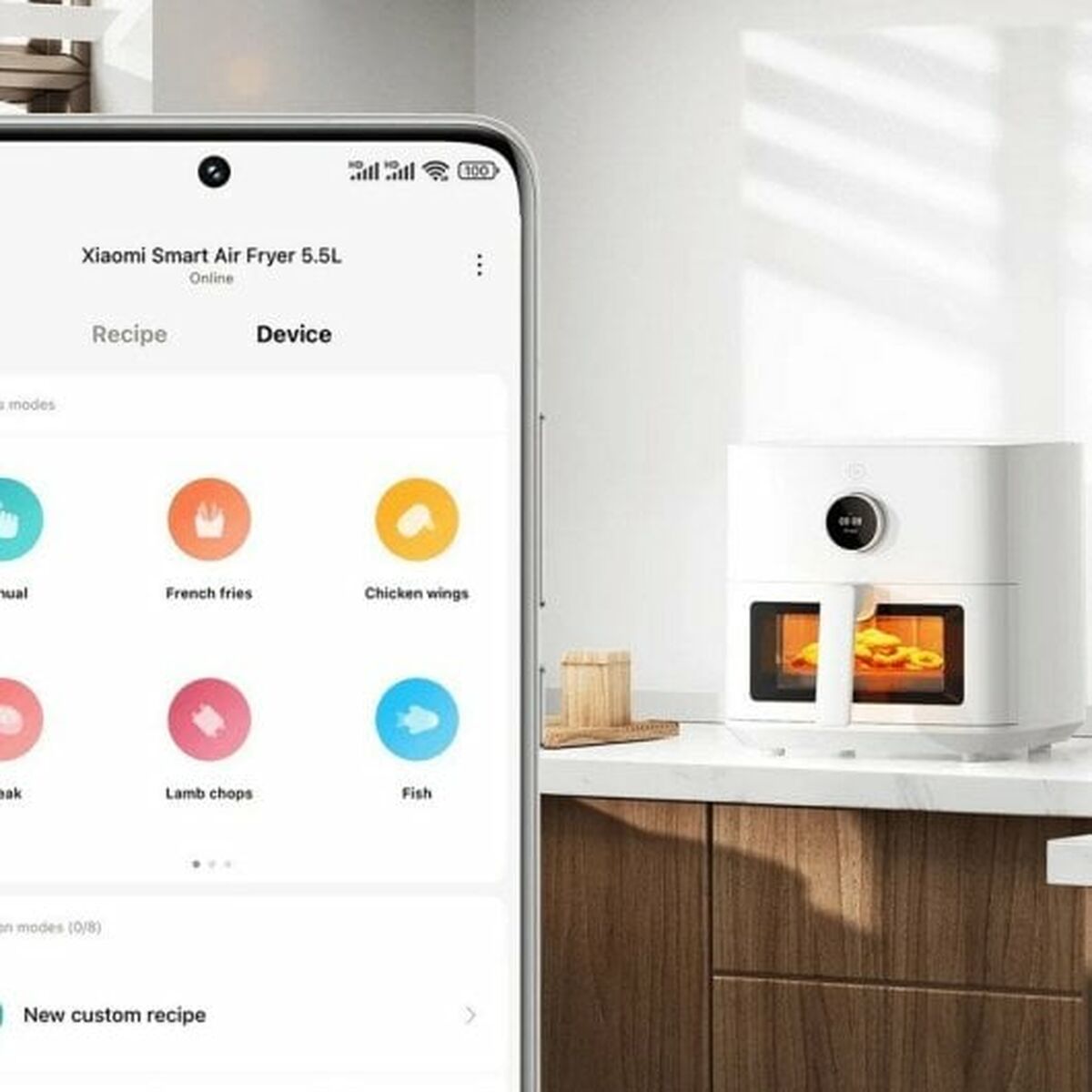 Freidora de Aire Xiaomi BHR8238EU 1600 W 5,5 L Blanco Negro