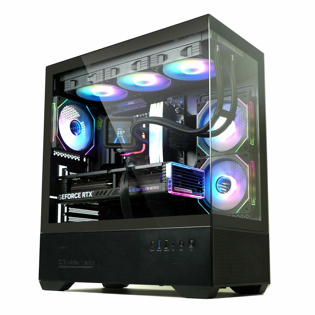 Caja Semitorre ATX Zalman CHRONIX Negro