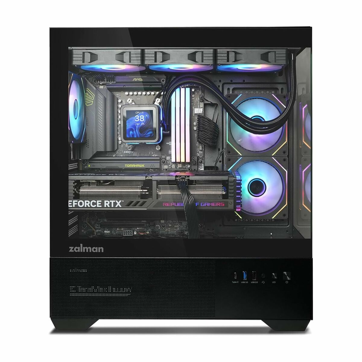 Caja Semitorre ATX Zalman CHRONIX Negro