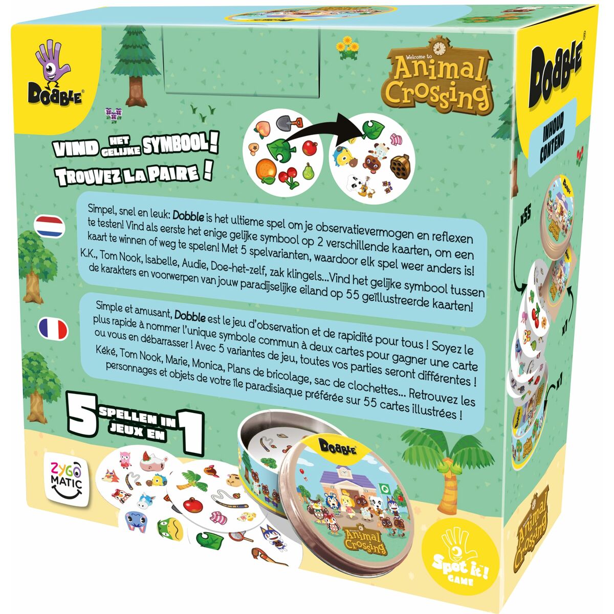 Juego de Mesa Asmodee Dobble : Animal Crossing