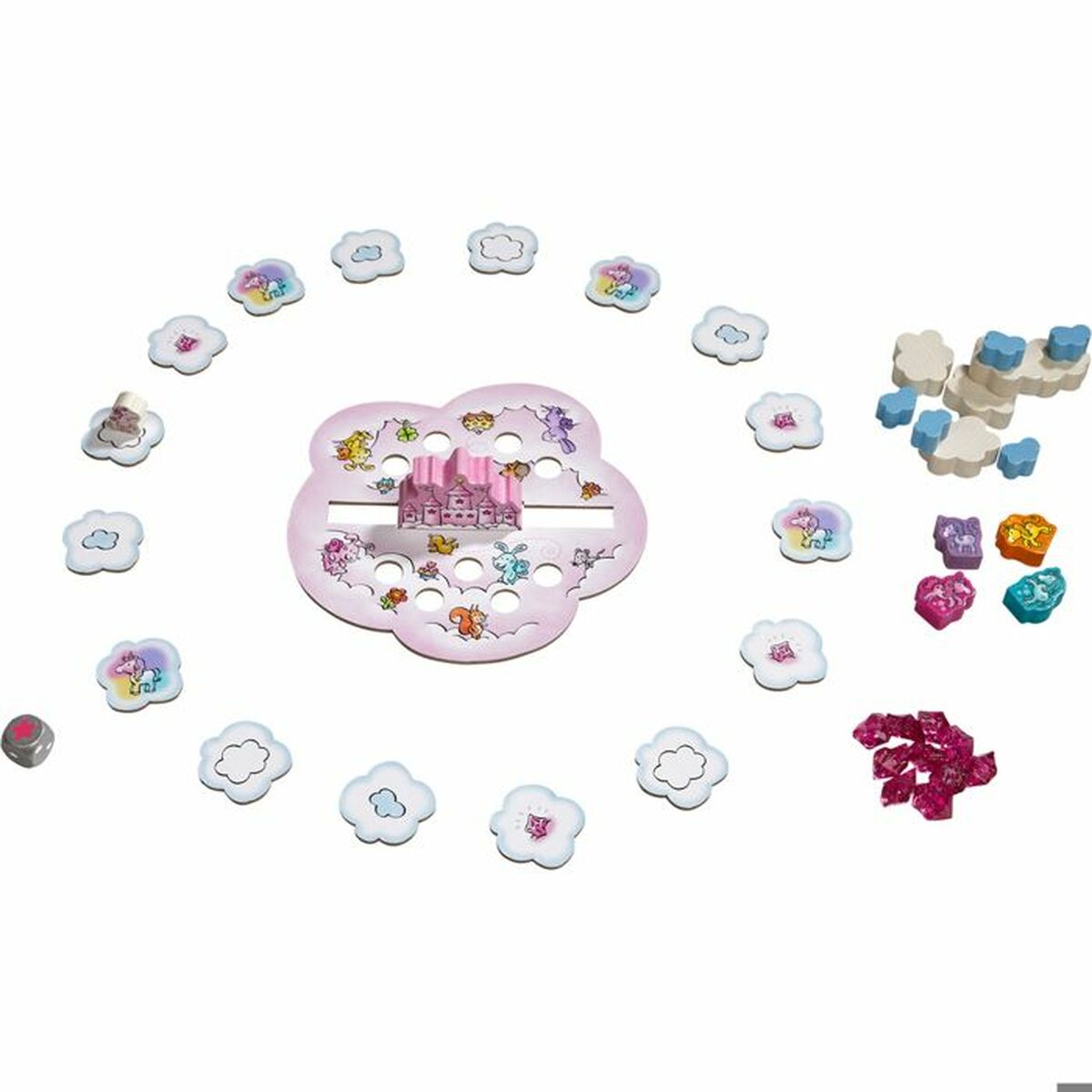 Juego de Mesa HABA Unicorn Glitterluck Cloud Stacking