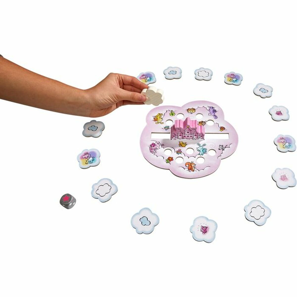 Juego de Mesa HABA Unicorn Glitterluck Cloud Stacking