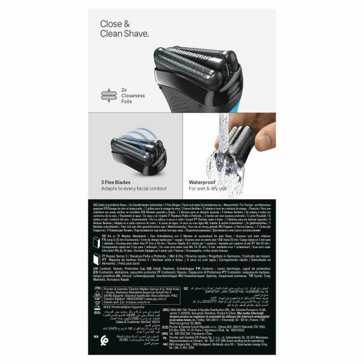 Afeitadora eléctrica Braun Series 3