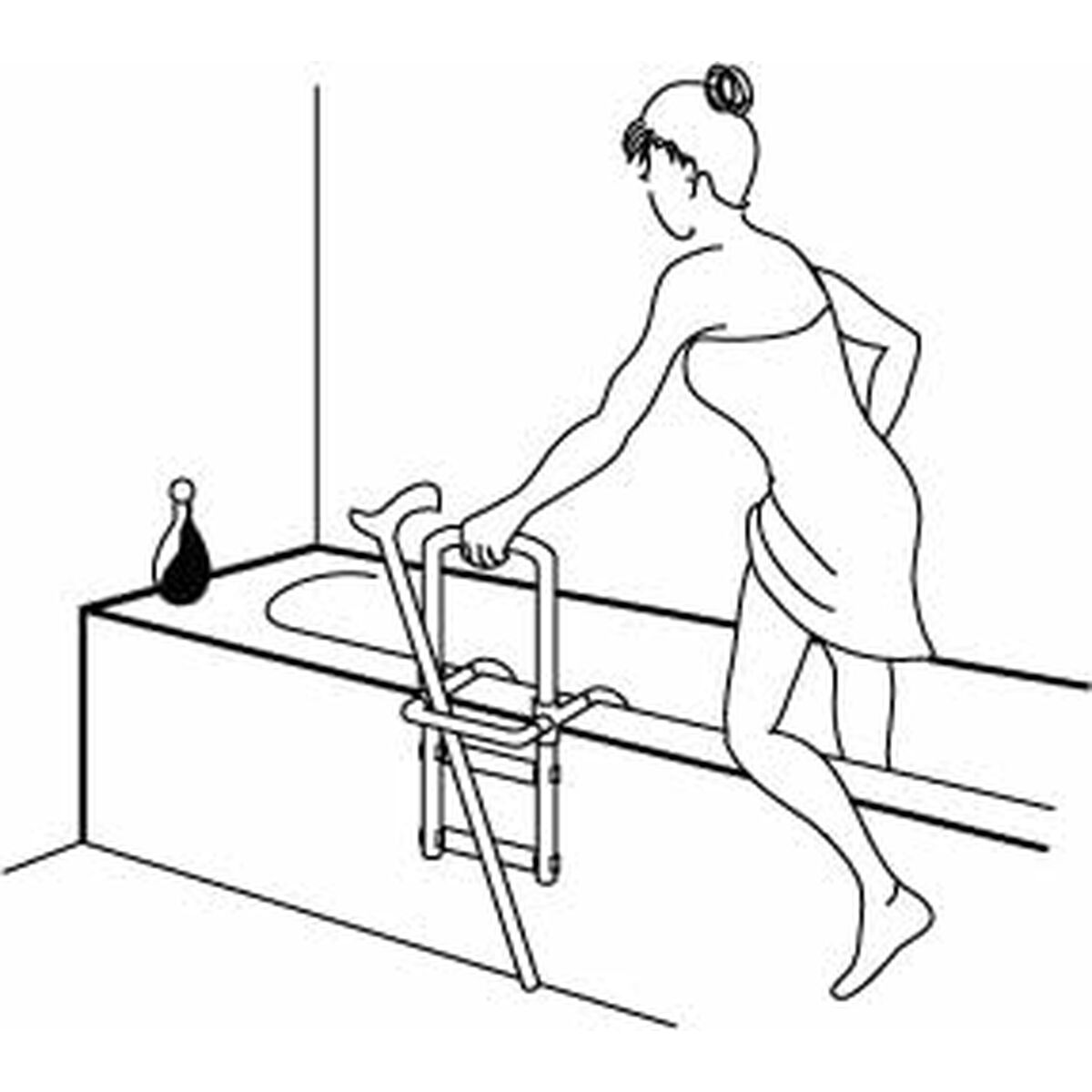 Asa de Seguridad para Baños Lifetime 22,5 x 51,5 cm