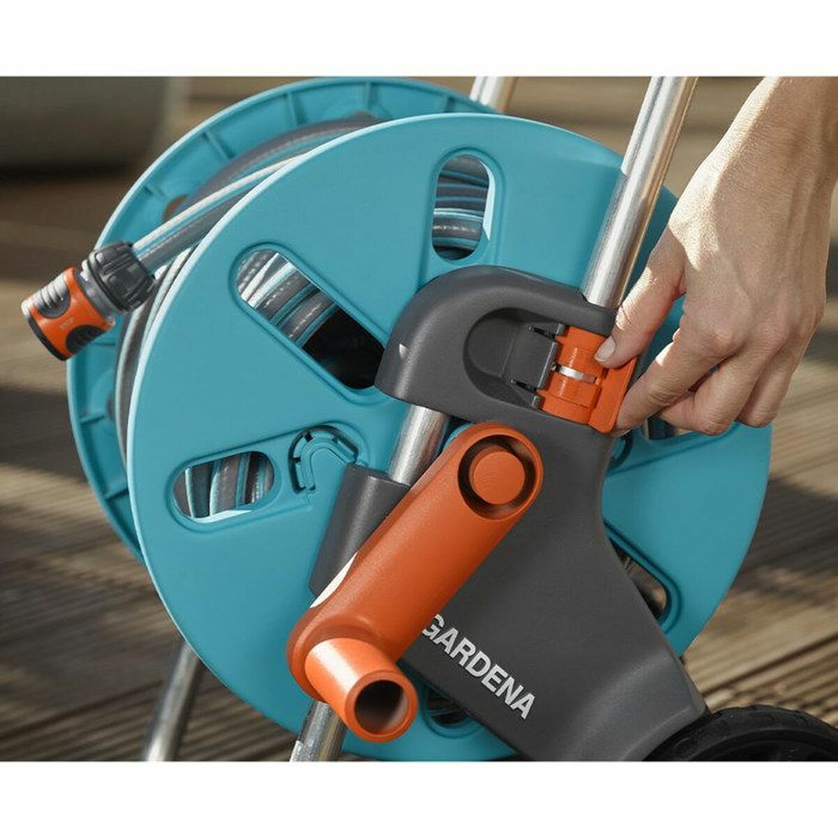 Carro Portamanguera Gardena aquaroll S