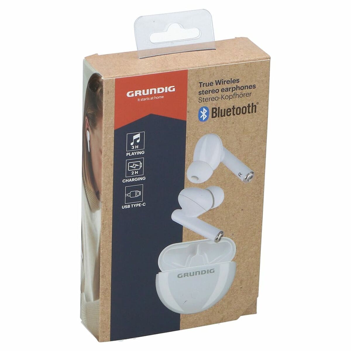 Auriculares Bluetooth Grundig earbuds Blanco