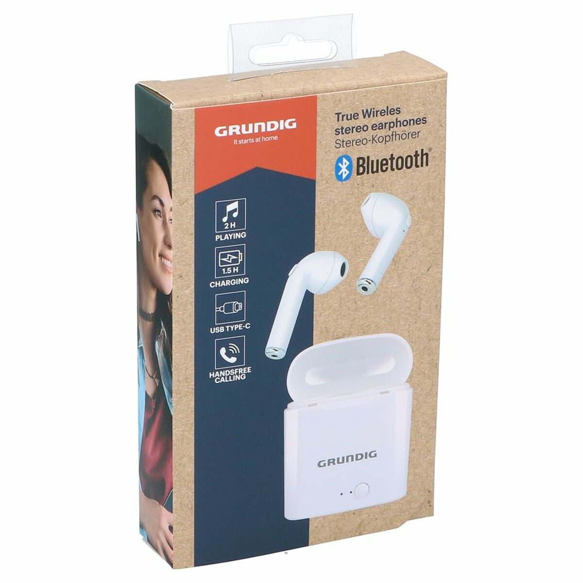 Auriculares Bluetooth Grundig earbuds Blanco