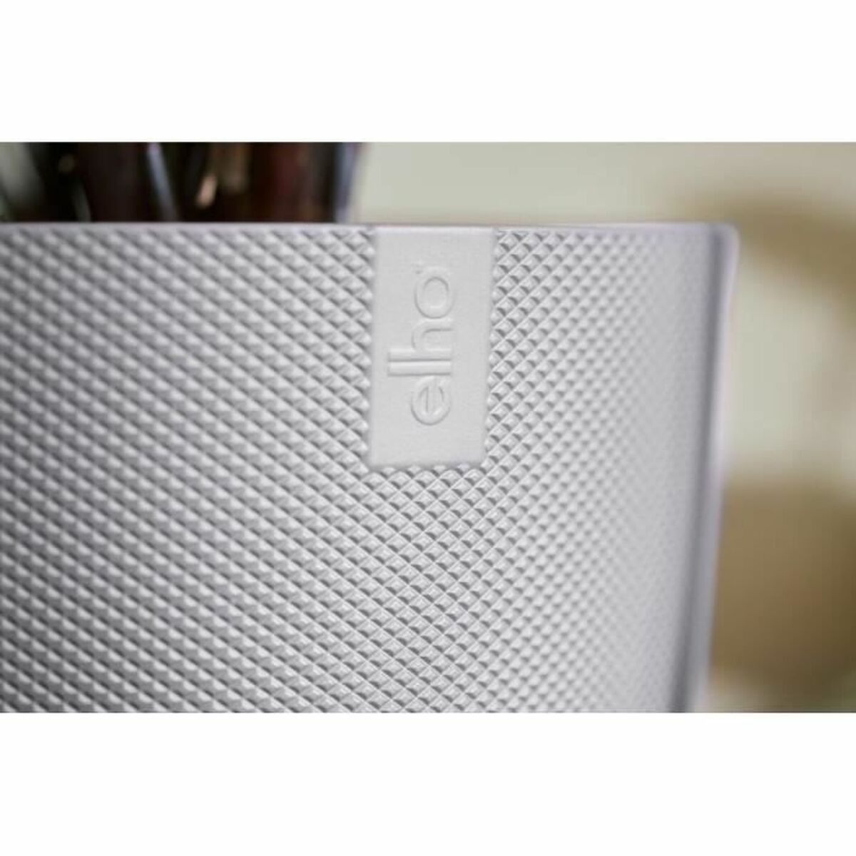 Maceta Elho Jazz Blanco Lila Plástico Redondo 3 Piezas