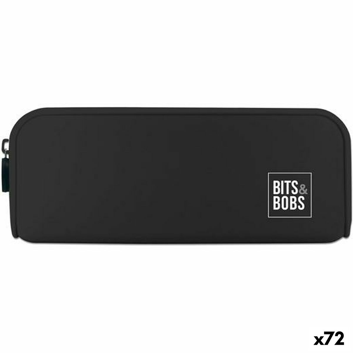 Estuche Escolar Bits&Bobs Negro 20 x 7,5 x 5,5 cm (72 Unidades)