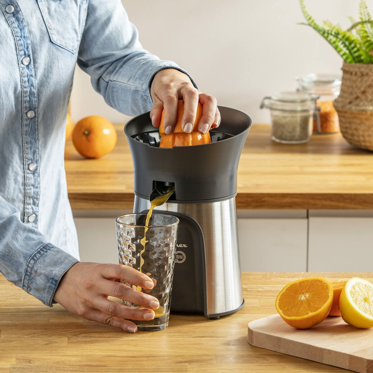 Exprimidor Eléctrico Moulinex PC603D10 100 W Plateado