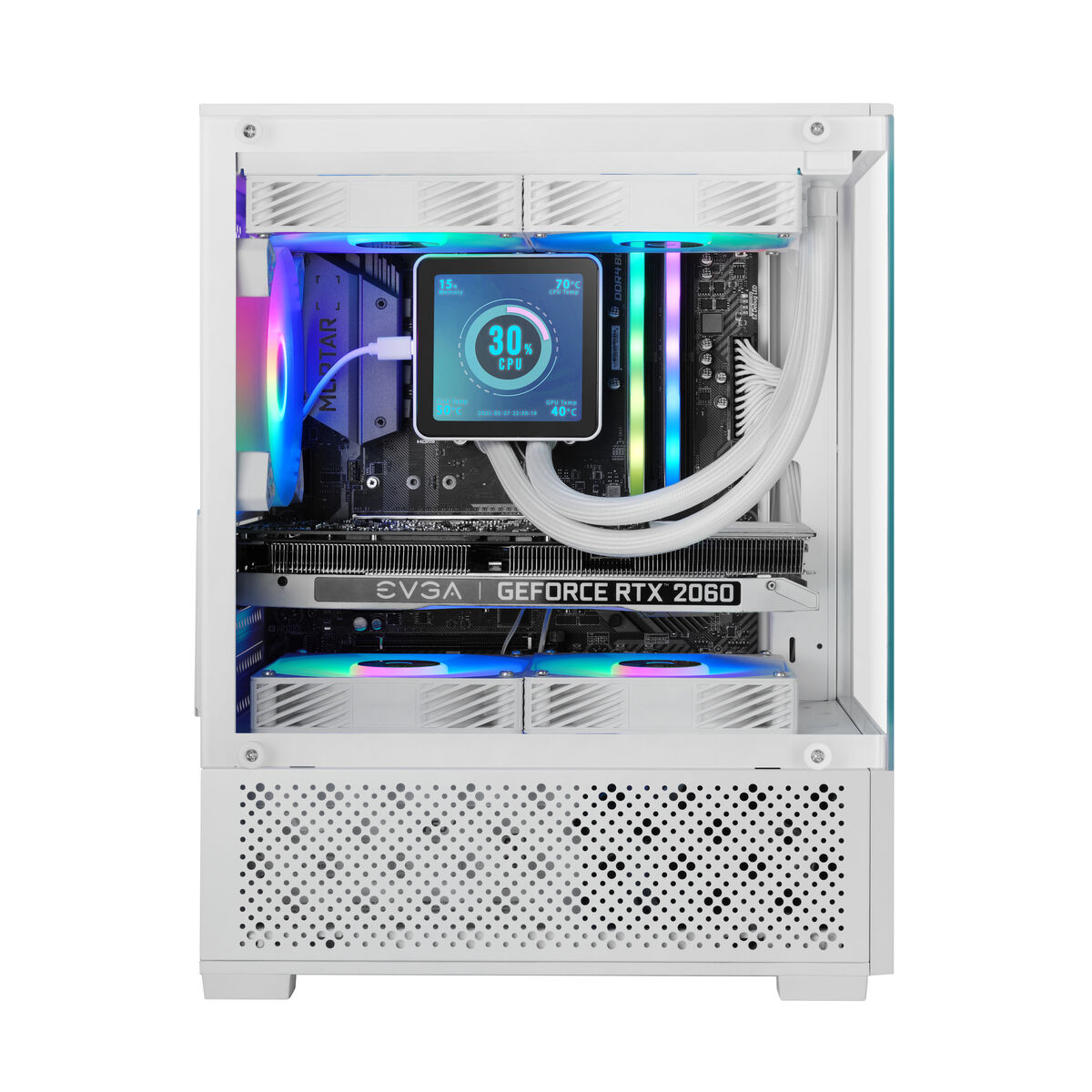 Caja Semitorre ATX Mars Gaming MC-SE2 Blanco