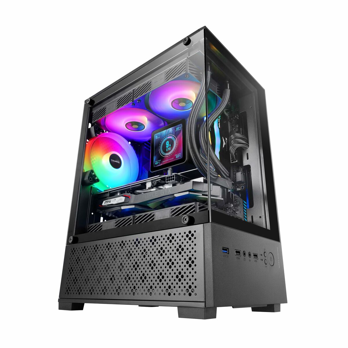 Caja Semitorre ATX Mars Gaming MC-SE2 Negro
