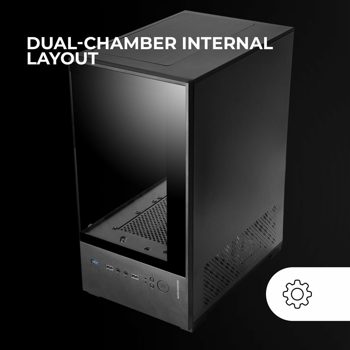 Caja Semitorre ATX Mars Gaming MC-SE2 Negro